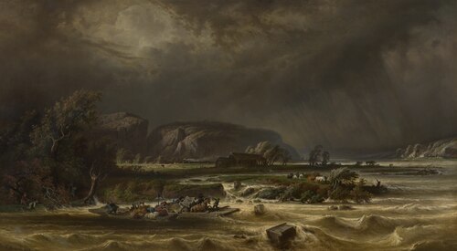 The Meuse at Poilvache, 1873, Ferdinand Marinus