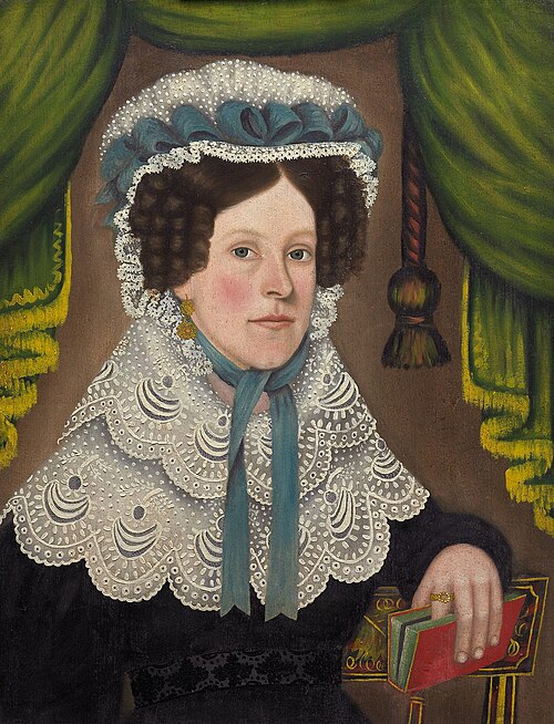 Woman with a Book, 1828, Jonas Welch Holman