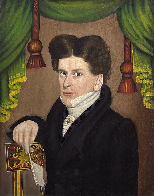 Man with a Pen, 1828, Jonas Welch Holman