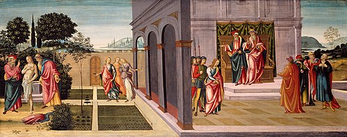 Susanna and the Elders in the Garden, and the Trial of Susanna before the Elders, 1500, Maître d'Apollon et Daphné