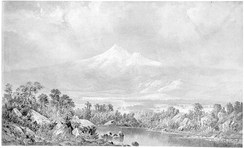 Mount Shasta from Shasta Valley, 1867, Frederick A. Butman