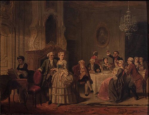 The Toast (Le Souper), 1860, Piet van Wijngaerdt