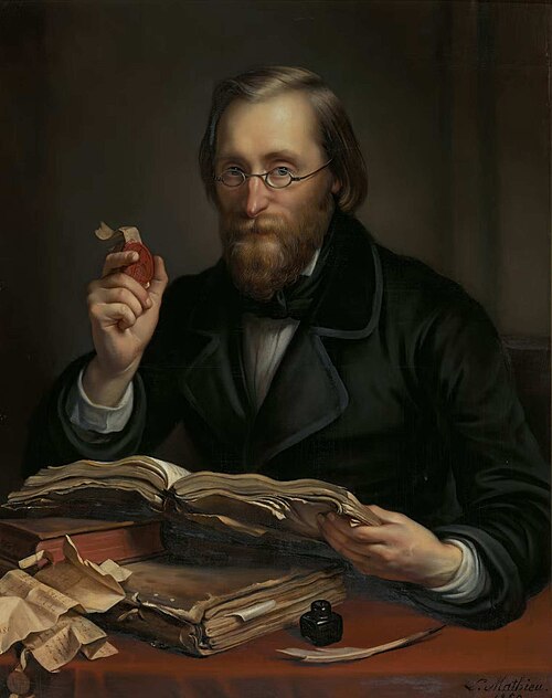 Portrait of Edward Van Even, 1855, Lambert Mathieu