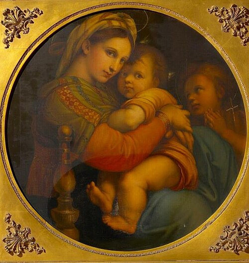 Mary with Christ and John the Baptist, 1843, Lambert Mathieu