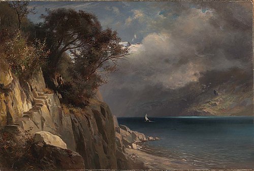 Lake Scene, 1875, Edward L. Custer