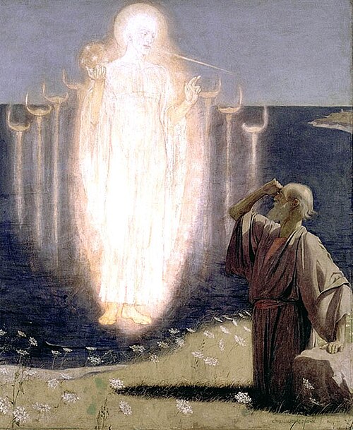 Vision de Saint Jean a Patmos, 1898, Ethel Isadore Brown