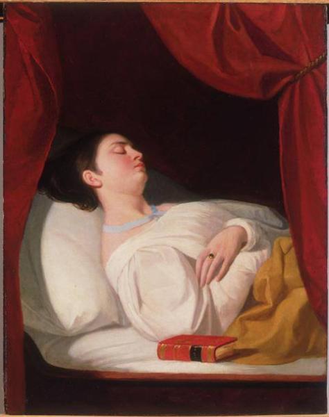 Portrait of a Lady Sleeping, 1834, George Whiting Flagg