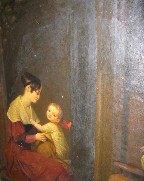 Mother, Child, and Butterfly, 1835, George Whiting Flagg