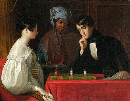 The Chess-Players—Check Mate, 1836, George Whiting Flagg