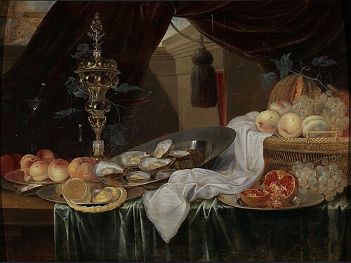 Fruit and Oysters, 1655, Laurens Craen