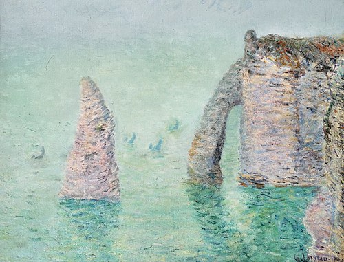 L'aiguille Et La Porte D'aval (étretat), , Gustave Loiseau