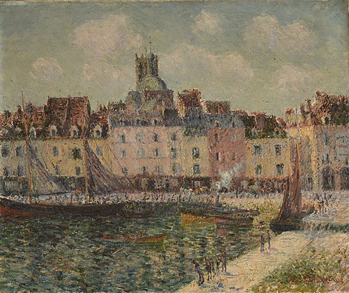 Le Quai Duquesne à Dieppe, 1903, Gustave Loiseau