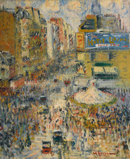 RUE DE CLIGNANCOURT, SOLEIL, LE QUATORZE JUILLET, 1925, Gustave Loiseau