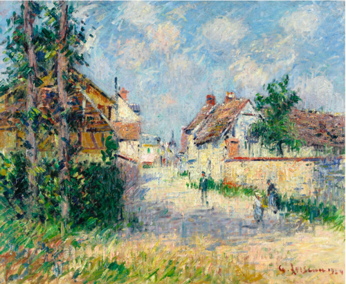 RUE À SAINT-CYR-DU-VAUDREUIL, 1924, Gustave Loiseau