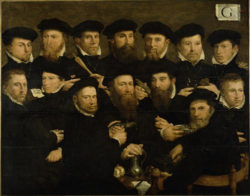 Repas des 14 gardes, 1562, Dirck Barendsz