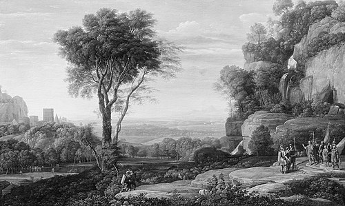 David at the Cave of Adullam, 1829, Giovanni Maldura