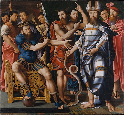 Moses and Aaron before Pharaoh: An Allegory of the Dinteville Family, 1537, 