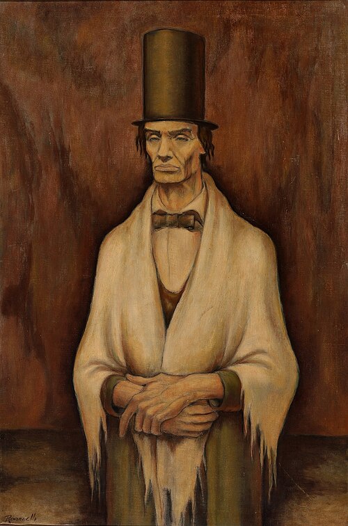Portrait of Unbearded Abraham Lincoln, 1938, Frank Romanelli