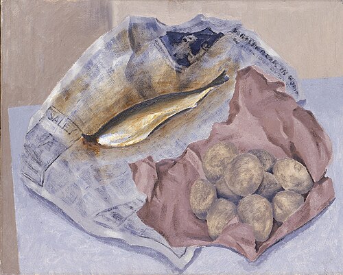 Still Life with Herring, 1937, Fred Adler