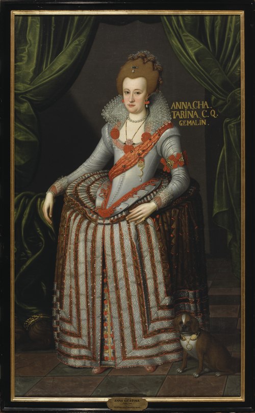 Portrait of Anna Katarina, 1575-1612, , Remmert Petersen