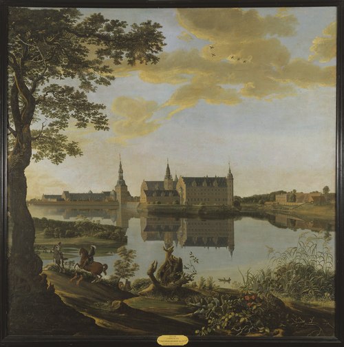 Landscape with Frederiksborg Palace, 1652, Laurens Barata
