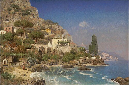 A View of the Amalfi Coast, , Edmund Berninger