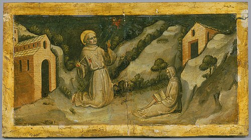 Saint Francis of Assisi Receiving the Stigmata, 1420, Master of Staffolo
