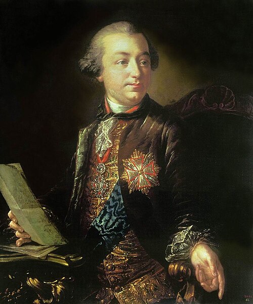 Portrait of Ivan Shuvalov (1727-1797), 1760, Anton Lossenko