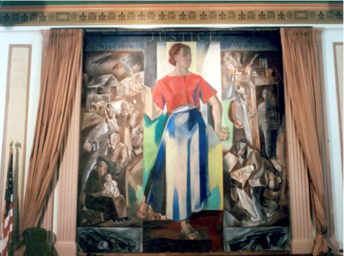 Justice as Protector, 1938, Stefan Hirsch