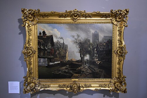 Vue de la ville d'Abbeville (Somme), 1837, Louis Étienne Watelet