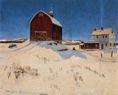 Winter Landscape, 1939, Henry Carter Johnson