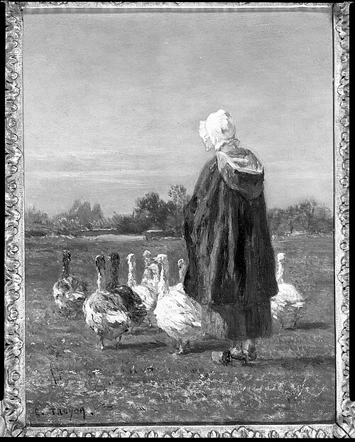 The Gooseherd, , Constant Troyon
