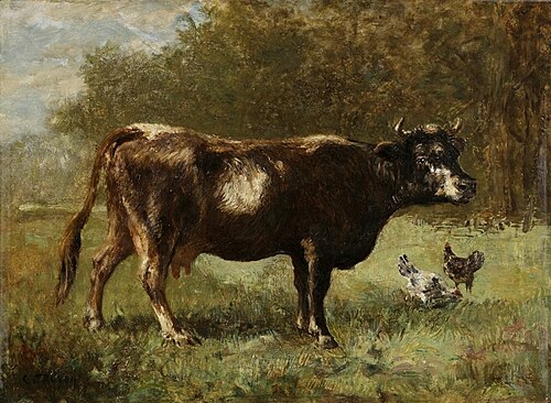 Vache au pâturage, , Constant Troyon