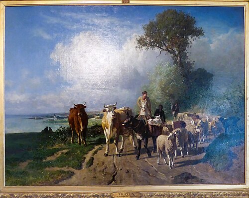 Le retour du marché, 1855, Constant Troyon