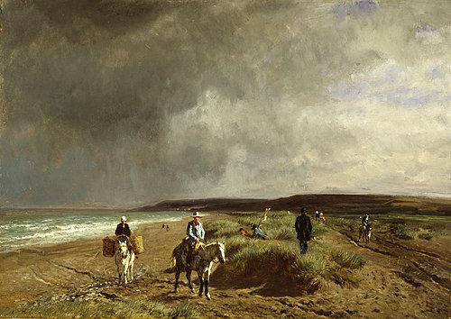 Coast near Villers, 1859, Constant Troyon