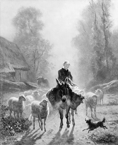 Going to Market, 1860, Constant Troyon