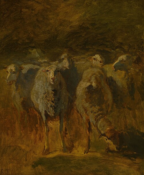 Unfinished Study of Sheep, 1850, Constant Troyon