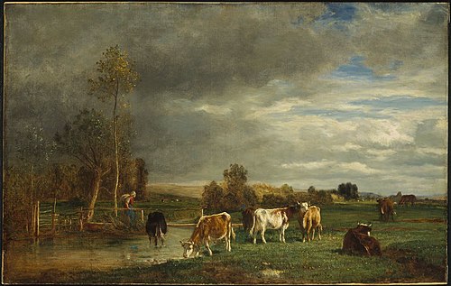 Landscape near Dieppe, , Constant Troyon