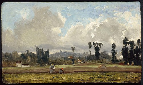 Field outside Paris, , Constant Troyon