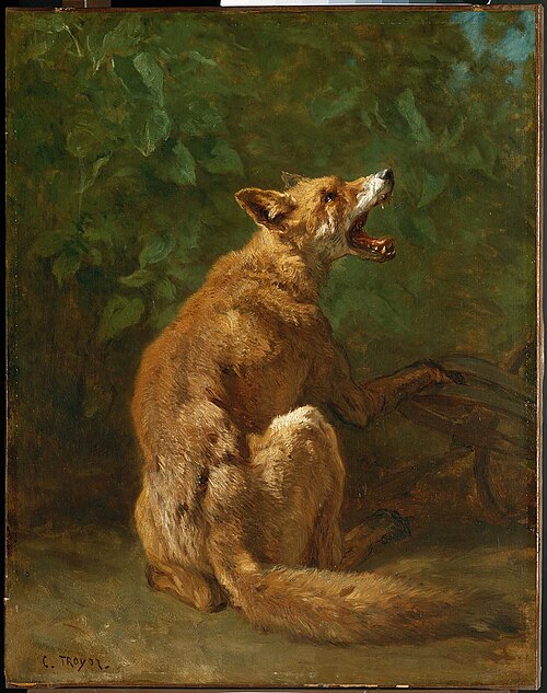Fox in a Trap, 1860, Constant Troyon