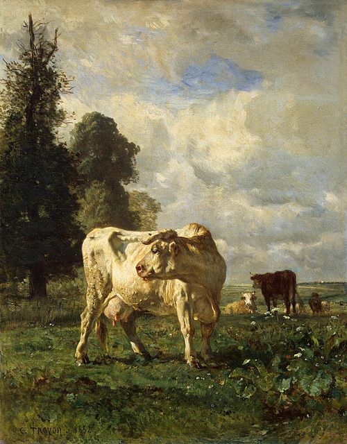 Cows in the Field, 1852, Constant Troyon