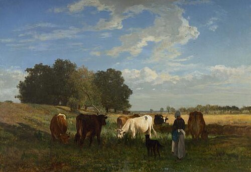 Cattle Grazing in Touraine, 1855, Constant Troyon