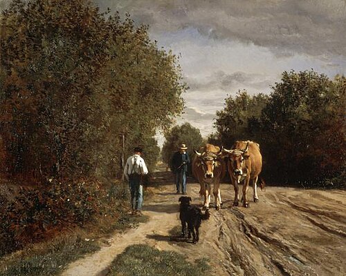 Return from Work, 1855, Constant Troyon