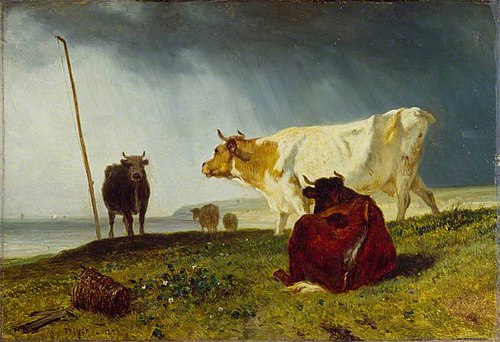 Cattle in Stormy Weather, 1857, Constant Troyon