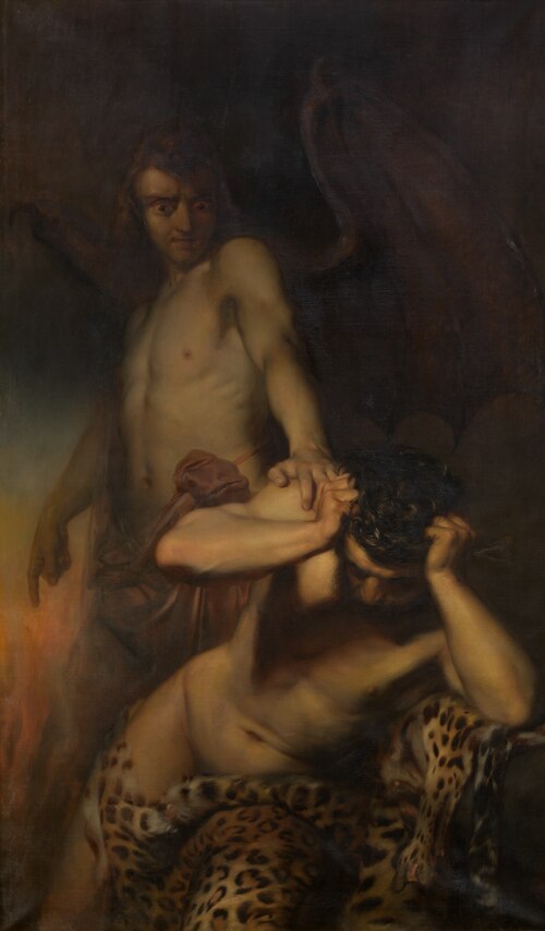 Cain in the Spell of Satan, 1843, Edward Dujardin