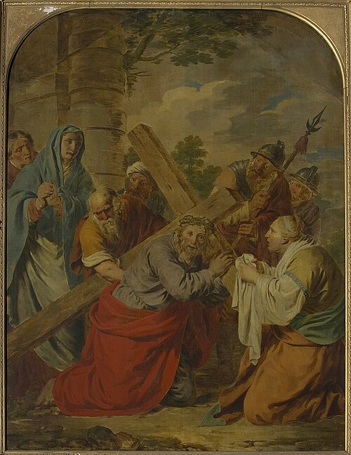 Veronica wipes the face of Jesus, 1778, Jean Joseph Verhaghen