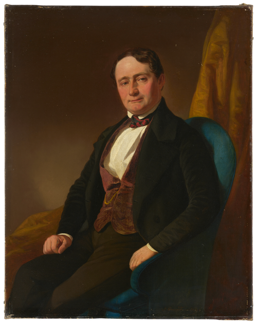 Portrait d’un homme assis, 1849, Johann Grund