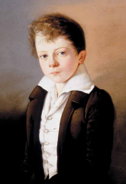 Alfred Escher at the age of 12, 1831, Johann Grund