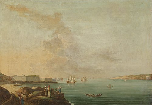 View of the Dardanelles, 1775, Jan van der Steen