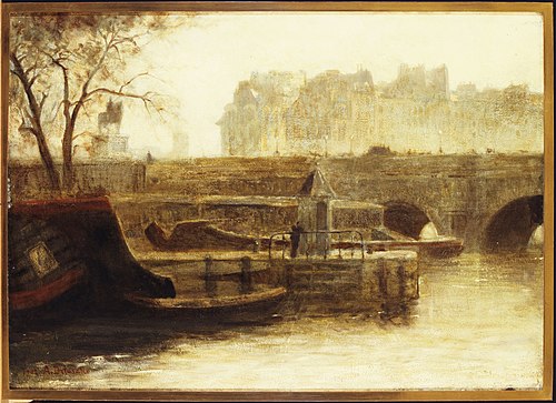 Le Pont-Neuf et l'île de la Cité, vus du quai Conti, 1902, Angèle Delasalle